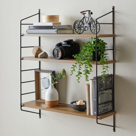 Shelf Industrial, Bedroom Stuff, Tier Shelf, Wall Shelves & Ledges, Fa Fal, Sonoma Oak, Estantes Flotantes, Wall Mounted Shelves, Wall Storage