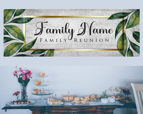 Family Reunion Banner Design, Family Reunion Backdrop Design, Family Reunion Photo Backdrop, Reunion Banner Design, Family Reunion Backdrop Ideas, Family Reunion Backdrop, Family Reunion Signs, Family Reunion Banners, Reunion Party Ideas