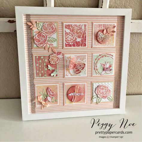 Su Samplers, Hello Irresistible, Irresistible Blooms, Spring Sampler, Stampin Up Easter, Sampler Box, Simple Birthday Cards, Flower Shadow Box, Collage Board