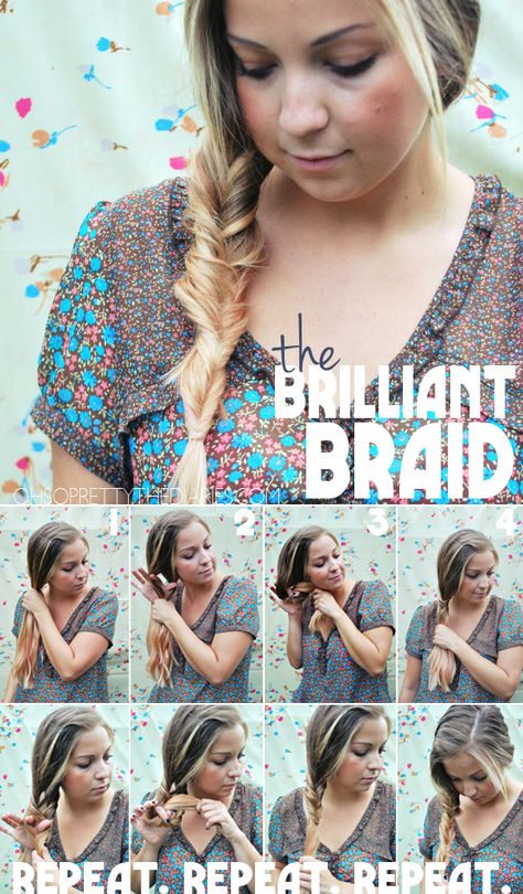 25 DIY braided hairstyles you really have to pin – SheKnows Fishtail Braid, Fish Tail Braid, Hair Envy, Great Hair, Hair Dos, Perfect Hair, Hair Day, Pretty Hairstyles, Hair Hacks