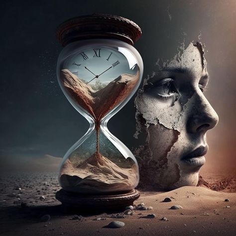 Photo a woman's face is shown with a hou... | Premium Photo #Freepik #photo #hourglass #sand-time #sand-glass #sandglass Time Sand Clock, Hourglass Photography, Hamstring Tattoo, Sand Watch, Tattoo 2022, Sand Hourglass, Sand Drawing, Thumbnail Ideas, Education Logo Design