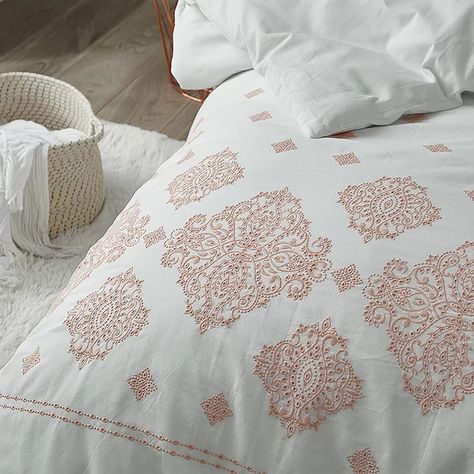 Embroidered Comforter, California Bedroom, College Comforter, Oversized King Comforter, Dorm Bedding Twin Xl, Rose Comforter, Coral Bedroom, Oversized Comforter, King Size Pillow Shams