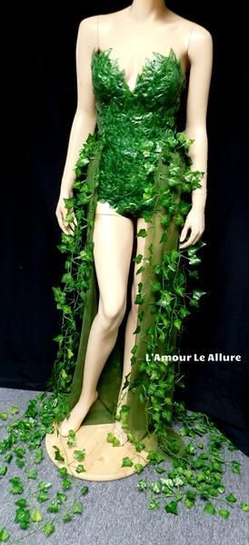 Loki Halloween Costume, Poison Ivy Costume Diy, Poison Ivy Dress, Poison Ivy Halloween Costume, Train Costume, Ivy Costume, Poison Ivy Cosplay, Melissa Fumero, Poison Ivy Costumes