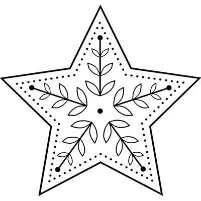 Star Felt Pattern, Star Ornament Pattern, Christmas Applique Patterns Templates, Star Felt Ornament Free Pattern, Embroidered Nativity Ornament, Christmas Star Embroidery, Simple Winter Embroidery Patterns, Scandinavian Embroidery Patterns Free, Embroidery Patterns Free Printables Christmas Ornament