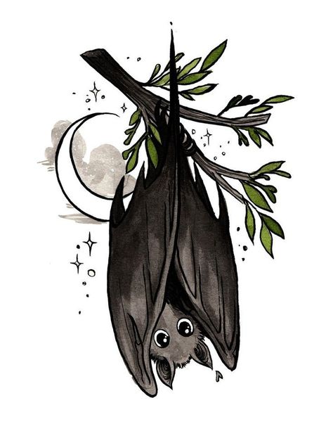 Bat Tattoo Drawing, Cute Bat Drawing, Jacquelin Deleon, Bat Drawing, Witchy Tattoos, Bat Art, Bat Tattoo, Cute Bat, Halloween Drawings