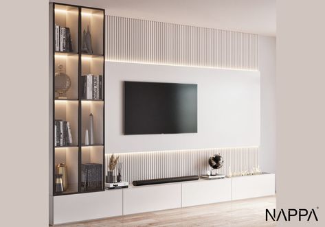 Led Tv Wall Design, Tv Wall Ideas, Ruang Tv, Tv Walls, Dnevna Soba, Wall Unit Designs, Modern Tv Wall Units, Living Room Wall Units, Living Room Tv Cabinet