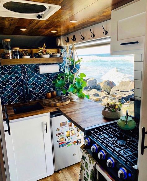 Pro Master Van Conversion, Oven Stove, Interior Boho, Bus Living, Kombi Home, Van Conversion Interior, Campervan Life, Build A Camper Van, Build A Camper