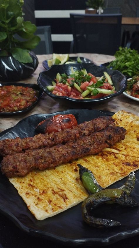 Kebab Fake Story, Adana Kebab, Albanian Flag, Iran Food, Food Vids, Food Displays, Fancy Restaurant, Fake Story, Aesthetic Food