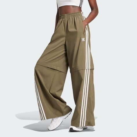 Adidas Adilenium Season 2 Oversized Zip-Off Track Pants (Gender Neutral) Pants Into Shorts, Track Pants Outfit, Track Suits, Sweatpants Style, Adidas Track Pants, Adidas Track, Curvy Outfits, Athletic Wear, Spring Summer Outfits