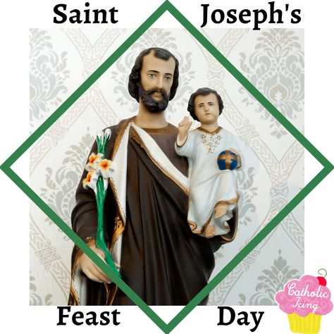 St Joseph Feast Day, Lent Decorations For Church, Feast Of St Joseph, St Joseph Prayer, St Josephs Day, Catholic Icing, Catholic Feast Days, Catholic Schools Week, Saint Feast Days