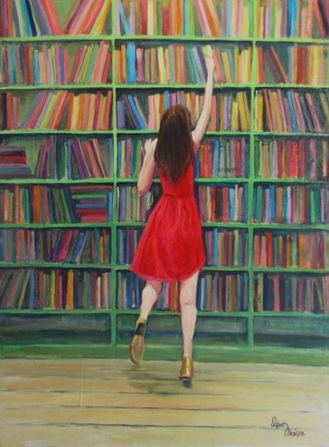 Reading Art, Woman Reading, World Of Books, Girl Reading, Book Shelf, Book Nooks, I Love Books, Love Reading, Love Book