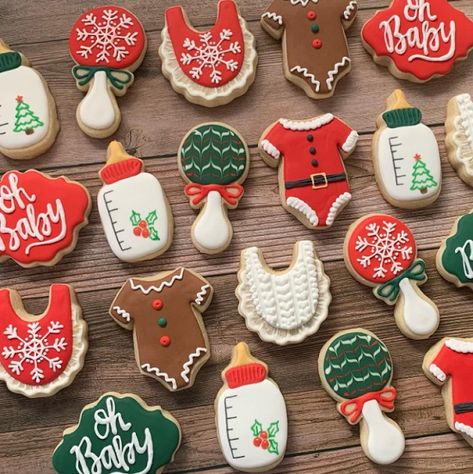 Christmas Baby Shower Ideas – Baby Shower Ideas 4U Christmas Baby Decorations, Gingerbread Baby Shower Cookies, Winter Twin Baby Shower Ideas, Baby Shower Christmas Cookies, Christmas Baby Shower Desserts, Christmas Baby Shower Ideas Food, Gingerbread Themed Baby Shower Ideas, Santa Baby Baby Shower Theme Food, Baby Christmas Cookies