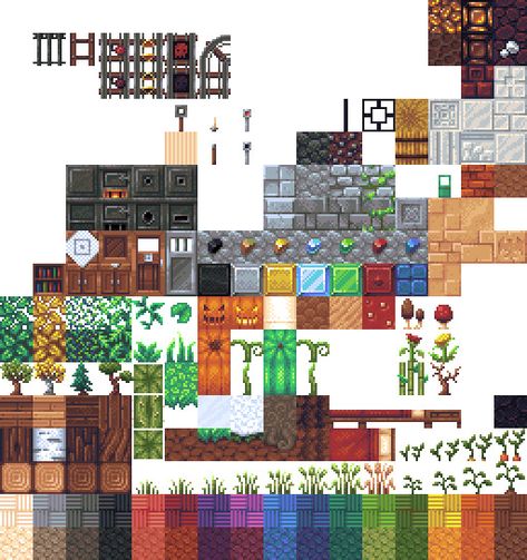 ArtStation - Pixel Daydreams - Minecraft Texture Set, Virginia Smith Minecraft Terrain, Minecraft Concept, Minecraft Textures, Voxel Games, Minecraft Addons, Minecraft Blocks, Minecraft Mod, Cool Minecraft Creations, Cool Pixel Art