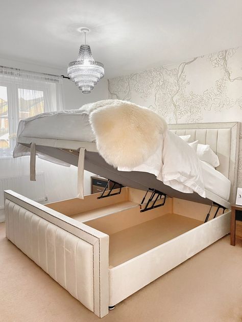 Lift Up Bed, Super King Bed Frame, Bed Heads, Bed For Sale, Double Bed With Storage, Small Single Bed, Beds For Small Rooms, High Headboard, Cheap Mattress