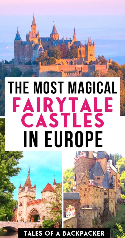 The Most magical fairytale castles In Europe: those gorgeous castles will blow your mind. I’ve brought together the ultimate list of the most beautiful fairytale castles in Europe which you can visit, or simply imagine yourself living there | Best Castles In Europe | Best Castles in Germany| Beautiful European Castles | Europe travel tips | best things to see in Europe | prettiest castles #castles #europe Travel Volunteer, Castles In Europe, Travelling Tips, Castles To Visit, European Castles, Backpacking Europe, Fairytale Castle, Voyage Europe, Volunteer Opportunities