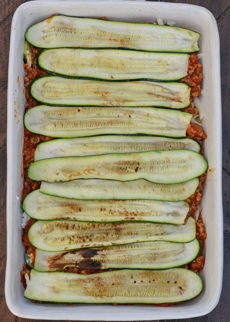 This Zucchini Lasagna recipe is loaded with meat, cheese and zucchini noodles! A few simple steps results in the perfect keto-friendly lasagna that is not soggy or watery! Zucchini Lasagna Recipe Easy, Keto Zucchini Recipes, Zucchini Ideas, Zucchini Lasagna Recipe, Lasagna With Zucchini Noodles, Beef Ideas, Zucchini Lasagne, The Best Keto Recipes, Low Carb Marinara