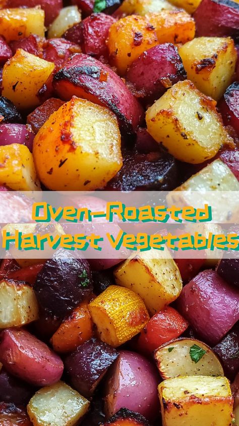 Savor the flavors of fall with this Harvest Oven-Roasted Vegetables recipe. Perfect for a cozy dinner or holiday feast. 

#fallrecipes #harvestvegetables #autumnflavors Roast Root Vegetables In Oven, Fall Grilled Vegetables, Fall Harvest Side Dish, Oven Grilled Vegetables Recipes, Oven Roasted Fall Vegetables, Roasted Harvest Vegetables, Toasted Root Vegetables, Roasted Autumn Vegetables, Oven Roasted Root Vegetable Recipes