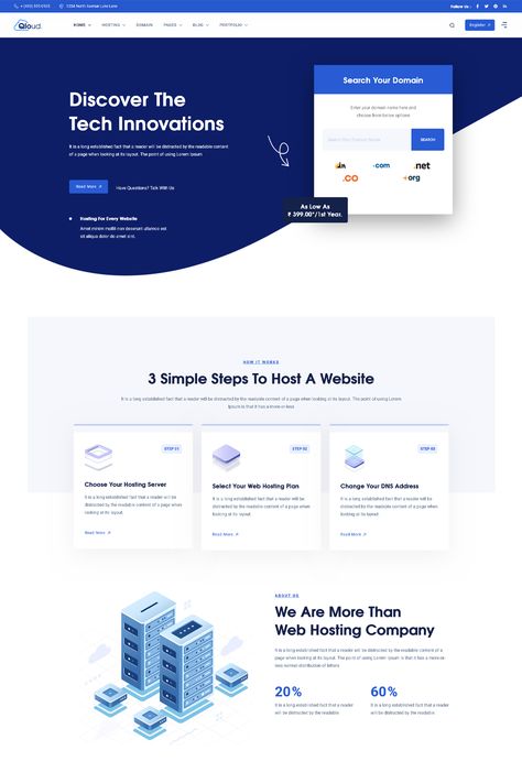Qloud 3.0 is a WordPress theme specifically designed for cloud computing, web hosting, and server-related businesses. It integrates with the WHMCS platform, a popular billing and automation platform for web hosting companies. The theme offers a range of features and functionalities to create a professional and user-friendly website for your cloud computing or web hosting business. Tech Company Website Design, Software Company Website Design, Steps Infographic Design, Website Design Technology, Website Colour Palette, Technology Website Design, Tech Website Design, Hosting Website Design, Line People