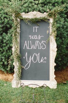 Boda Diy, Chalkboard Wedding, Wedding Site, Chalkboard Sign, Vintage Wedding Decorations, Wedding Forward, Wedding Goals, Always You, Wedding Vows