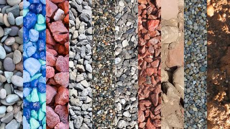 10 Different Types of Gravel (w/ Pictures) – DifferentTypes.net Colored Gravel Landscaping, Pea Gravel Types, Decorative Gravel Landscaping, Landscape Gravel Colors, Types Of Rocks For Landscaping, Types Of Landscaping Rocks, Types Of Gravel For Landscaping, Pea Gravel Pathway, Gravel Colors