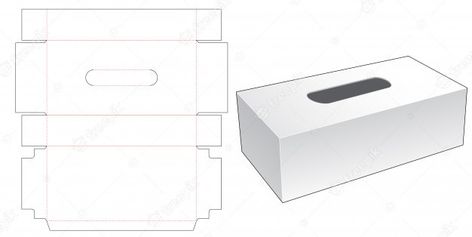 Tissue Box Template, Box Packaging Templates, Tissue Pack, Packaging Template, Graphic Designing, Chamomile Flowers, Plastic Packaging, Box Template, Tissue Box