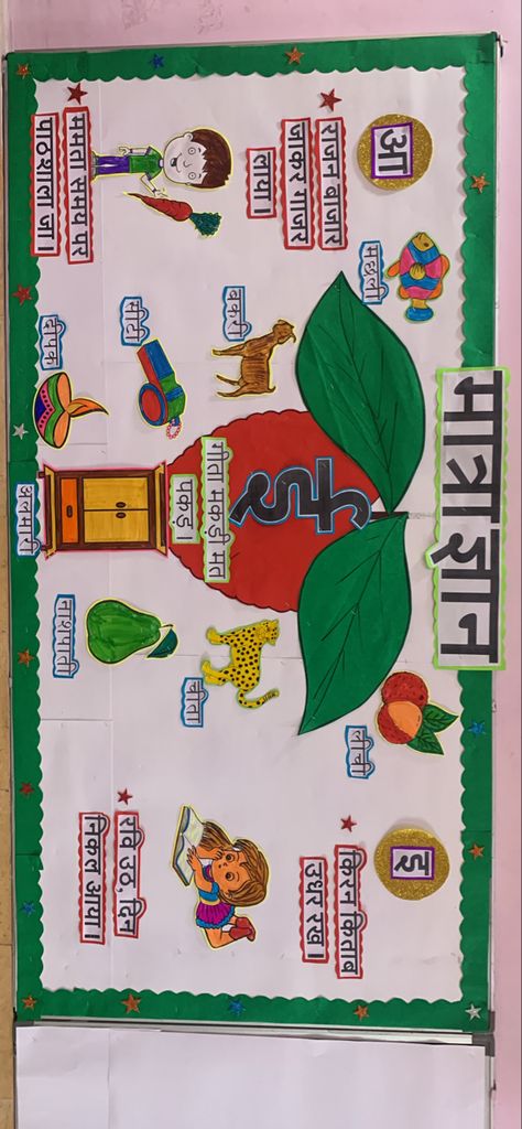 Hindi Matra Activity For Kids, Hindi Exhibition Ideas For School, Hindi Exhibition Ideas, Hindi Grammar Chart Ideas, English Teaching Aids Ideas, Tlm Ideas, Hindi Project, Hindi Matra, Hindi Letters