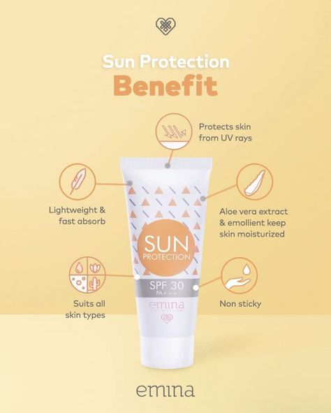 SUN PROTECT BENEFIT | Desain brosur, Brosur, Desain portofolio Sunscreen Social Media Post, Beauty Design Graphic, Cosmetics Social Media Design, Sunscreen Design, Inmobiliaria Ideas, Cosmetic Creative, Skincare Products Photography, Cosmetics Banner, Instagram Template Design