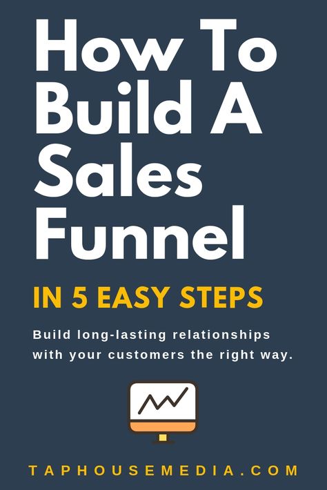 How To Build A Sales Funnel In 5 Easy Steps l Tap House Media Sales Funnel Design, Sales Funnel Template, Tap House, Reselling Business, Sales Skills, Blog Monetization, Sales Tips, Sales Funnel, Online Business Marketing