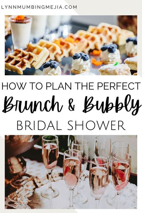 Breakfast Bridal Shower Ideas, Bubbly Bridal Shower Theme, Bubbly Bridal Shower Ideas, Bridal Shower Brunch Ideas, Pretty Brunch, Bridal Shower Brunch Menu, Bridal Brunch Decorations, Bridal Shower Brunch Decorations, Wedding Shower Brunch