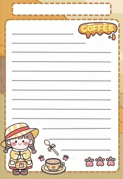 Cute Notepad, Memo Pad Design, Just Friends Quotes, Pepa Pig, Note Pad Design, Writing Paper Printable, Shapes Preschool, Memo Notepad, Memo Paper