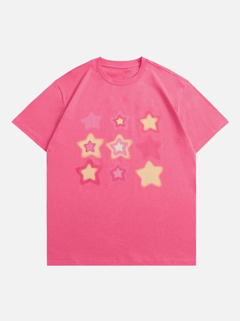 Soft and cozy, this  is perfect for a night out or a day at home. #fuzzy #star . #Cute_Graphic_Tees_Outfits #Colorful_T_Shirts #Cool_T_Shirts_Designs #Cute_Graphic_Shirts Y2k Baby Tee, Minimalistic Design, Comfy Fashion, Print Tee, Fun Design, Dream Clothes, Star Print, Printed Tees, Look Cool