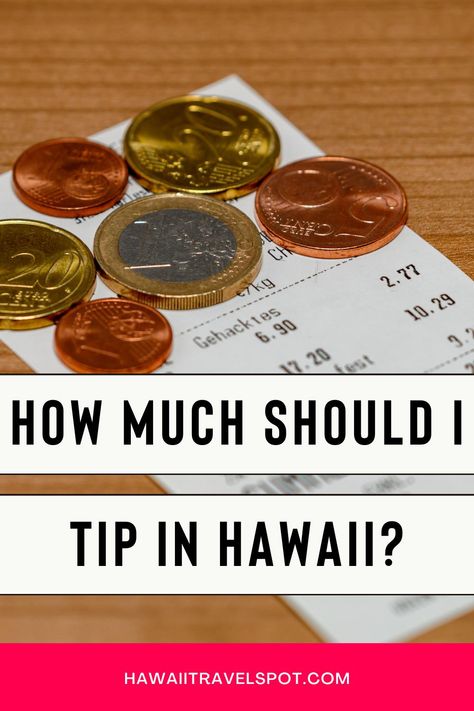 Are you planning your first trip to Hawaii and are confused about whether or not you need to tip in Hawaii? Check out this easy guide to tipping in Hawaii by top Hawaii blog Hawaii Travel Spot! Hawaii Trip Planning, Hawaii Itinerary, Kauai Travel, Hawaii Hotels, Oahu Travel, Wanderlust Photography, Travel Quotes Wanderlust, Family Travel Destinations, Road Trip Hacks