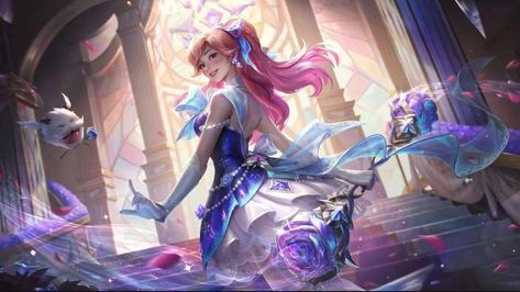 Lux Skins, Wild Rift, Splash Art, Crystal Rose, New Skin, The Prestige, League Of Legends, Sailor Moon, Art Inspo