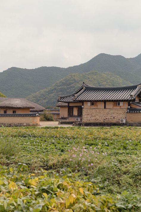 Andong Hahoe Folk Village, Andong South Korea, South Korea Countryside, Korea Pictures, Korea Landscape, Cities In Korea, Korean Architecture, Ancient Korea, Andong