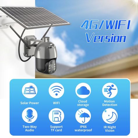 Solar Camera, Cctv Surveillance, Ptz Camera, Wifi Camera, Surveillance Camera, Cctv Camera, Hd Camera, Ip Camera, Security System