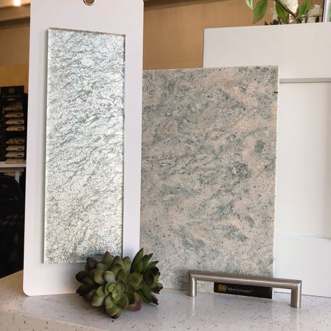 How Does Cambria Montgomery Countertops Look Like Installed? & What Backsplash Tile goes with it? Quartz Countertops And Backsplash, Light Blue Kitchens, Hot Tub Surround, Cambria Countertops, Shower Backsplash, White Tile Backsplash, Cambria Quartz, Glass Tile Backsplash, Tub Surround