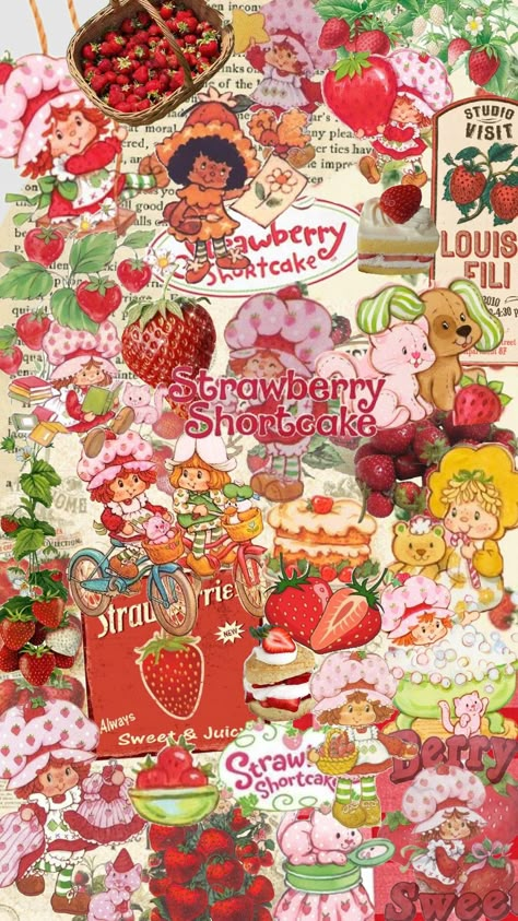 STRAWBERRY SHORTCAKE 🍓🍓🍓🍰🍰 #vintage #aesthetic #strawberry Posters Strawberry Shortcake, Strawberry Shortcake Pfp Vintage, Strawberry Shortcake Characters Wallpaper, Strawberry Shortcake 90s, Vintage Birthday Aesthetic, Strawberry Shortcake Lockscreen, Vintage Strawberry Shortcake Aesthetic, Strawberry Shortcake Y2k, Old Strawberry Shortcake