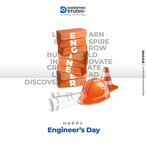 🛠️Happy Engineer's Day to all the brilliant minds shaping our future through innovation and creativity!🛠️ . . . . . . . . #engineersday #innovation #happyengineersday #engineersday2023 #engineersdaycelebration #happyengineersday🔨🔧🔩 #engineersdayspecial #DigitalMarkteingStudioGenixLLP #digitalmarketingstudio #DMS Engineers Day Creative, Happy Engineer's Day, Engineers Day, Real Estate Marketing Design, Ads Creative Advertising Ideas, Eye Logo, Art Poster Design, Real Art, Construction Services