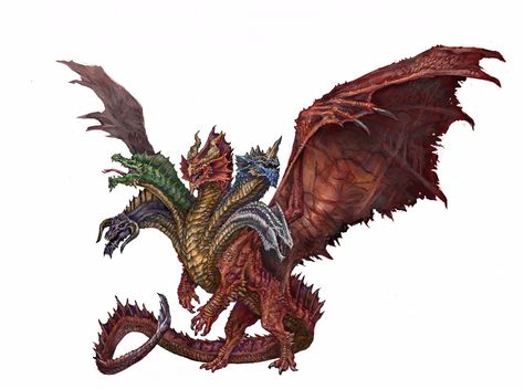 Tiamat Dragon, Dungeons And Dragons Memes, Big Dragon, Dnd Dragons, Cool Dragons, Dungeons And Dragons Dice, Dnd Monsters, One D, Dnd Art