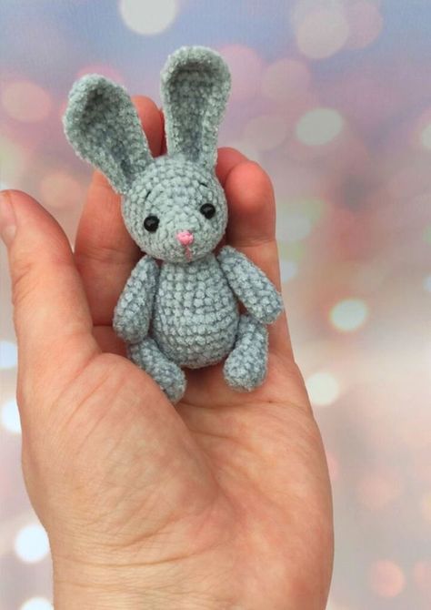 Crochet pattern mini bunny, Amigurumi rabbit pattern pdf, Little bunny crochet pattern, English pattern amigurumi pdf