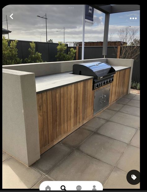 Barbeque Design, Concrete Outdoor Kitchen, Ideas Terraza, Diy Wood Plans, Outdoor Bbq Area, Outdoor Barbeque, Outdoor Kitchen Cabinets, Outdoor Kitchen Decor, Outdoor Kitchen Bars