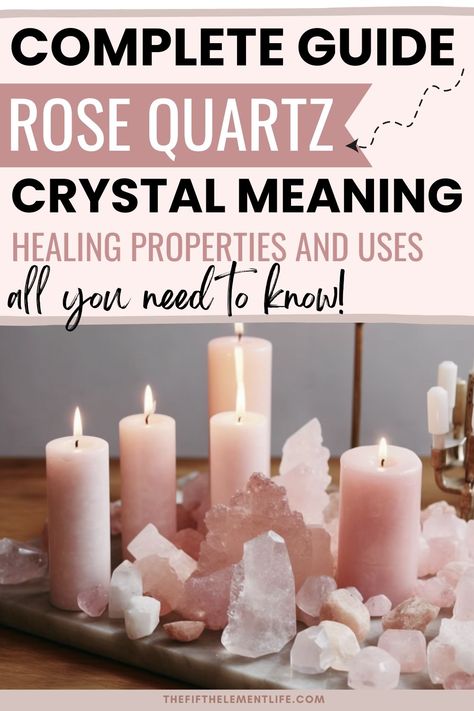 Rose Quartz Home Decor, Crystal Grimoire, Rose Quartz Meaning, Quartz Meaning, Quarts Crystal, Heart Opening, Power Of Crystals, Dusty Pink Color, Love And Healing