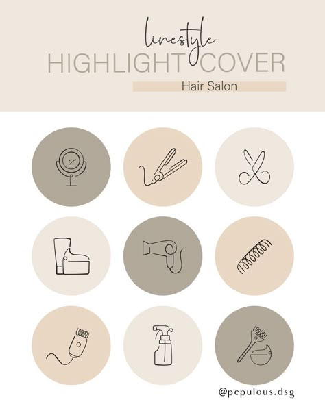 Hair Salon Instagram Highlight Cover, Instagram Hair Highlight Covers, Story Highlights Hairstylist, Instagram Highlight Covers For Hairstylist, Hairdresser Instagram Highlight Cover, Hair Salon Highlight Covers, Hair Page Highlight Covers, Salon Profile Picture, Hair Stylist Instagram Highlight Cover