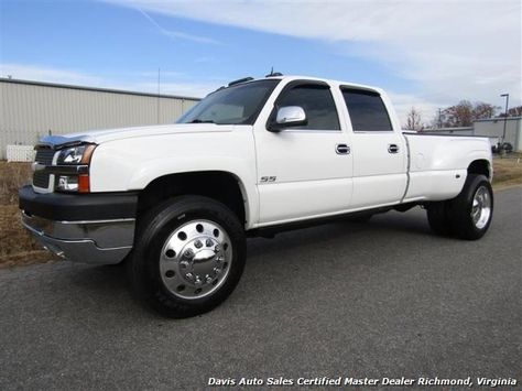 2004 Chevrolet Silverado 3500 LT 4X4 Crew Cab Long Bed Dually for sale in RICHMOND, VA - $26,995 - Davis Auto Sales Certified Master Dealer Richmond, Virginia www.davisautosales.com www.davis4x4.com Chevy Silverado 3500 Dually, 2000 Chevy Silverado 1500 Extended Cab, Chevy Trucks For Sale, 2004 Chevy Silverado 2500 Hd, 2005 Chevy Silverado 2500 Hd, 2003 Chevy Silverado, Chevy Duramax, Obs Truck, Chevy 1500