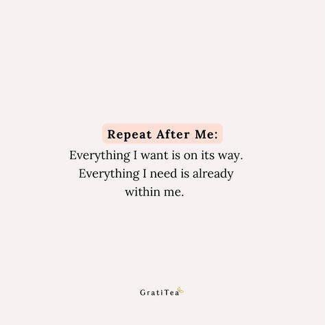 Repeat After Me is a powerful mantra for harnessing the law of attraction. By repeating these affirmations, you prime your mind to recognize and receive the desires you set for yourself. The first line, “Everything I want is on its way,” fosters a belief in abundance and a positive expectation for the future. The second line, “Everything I need is already within me,” emphasizes inner strength and the potential that lies dormant within. Together, these affirmations create a mindset of empowe... Repeat After Me, Second Line, The Law Of Attraction, Inner Strength, Mantra, Law Of Attraction, The Fosters, I Want, Affirmations