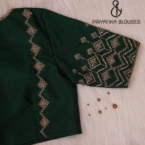 #maggamworkblouse #workblouse #blousedesigns #blouse #blousemalaysia #bridesofindia #bridesofinstagram #brideoftheday #brideofaartstudio #bridesofandhrapradesh #bridalshower #bridesofvisakhapatnam #bridalcouture #bridesofsabyasachi #bridesofmumbai #bridesofbanglore #bridesofhydrabad #bridalmakeup #bridalblouses #brideandgroom #weddingcollection #weddingoutfits #weddingphotography #marriage #marriedlife #hitched #southindianbride #pattu #indianwedding http://www.wasap.my/918328404225 High Neck Work Blouses, Simple And Unique Aari Blouse Design, Khatliwork Blouse Design, Peacock Maggam Work Blouses, Simple Green Blouse Designs For Saree, Khatli Work Blouse Design New, Peacock Maggam Work, Khatli Work, Handwork Blouse