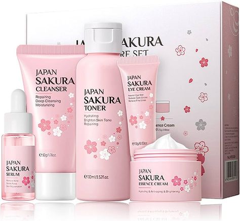 Firming Skin, Japan Sakura, Eye Cream For Dark Circles, Moisturizing Toner, Cracked Lips, Skincare Gift Set, Skin Essentials, Brighten Skin Tone, Oil Moisturizer