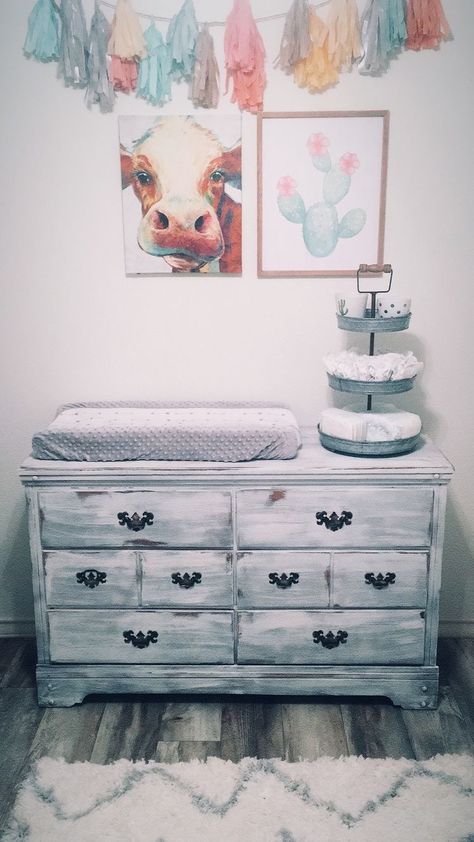 Country Girl Nursery Ideas, Cow Themed Nursery Girl, Hyland Cow Nursery, Nursery Ideas Country, Western Nursery Ideas Girl, Farmhouse Nursery Girl, Baby Girl Cow Nursery, Rustic Nursery Girl, Cow Nursery Girl