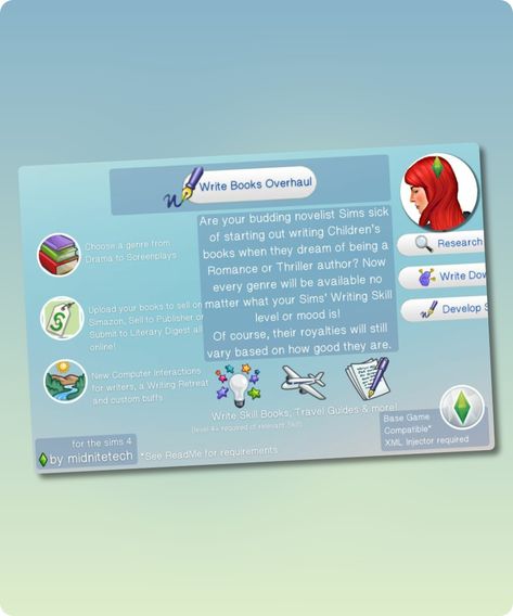 Sims 4 Skills / Hobby CC: Patreon Patreon Sims 4 Cc, Patreon Sims 4, Sims 4 Skills, Writing Retreat, Sims 4 Cc Download, Best Sims, Book Genres, Sims 4 Cc, Self Publishing