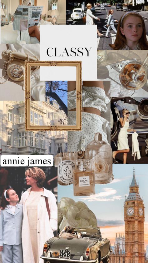 #parenttrap #anniejames Old Money Aesthetic Movies, Princess Diaries Collage, French Films Aesthetic Wallpaper, Old Money Collage Wallpaper, Movie Posters The Parent Trap, Parent Trap, Classy Aesthetic, Old Money Style, Elizabeth And James